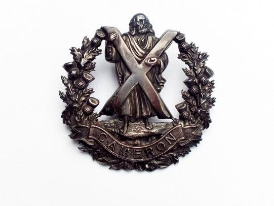 Officers Q.O. Cameron Highlanders Cap Badge