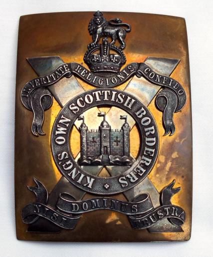Post 1902 KOSB Officers Shoulder Plate