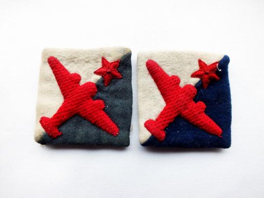 Scarce Pair of Indian Air Signals Formation Patches