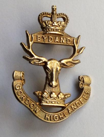 Post 1953 Gordon Highlanders Sporran Cantle Badge