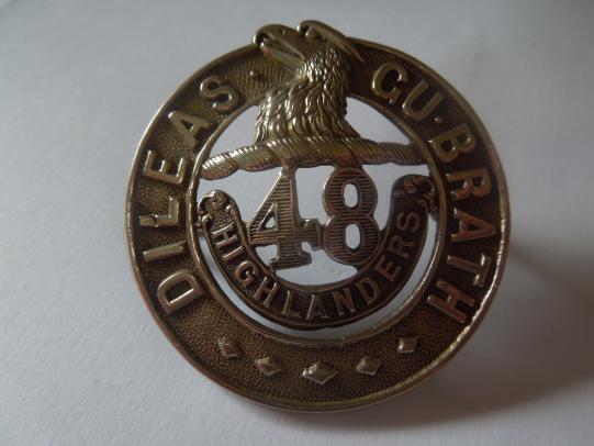 Canadian 48th Highlanders Glengarry Badge