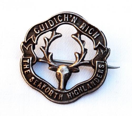 WW1 Period Seaforth Highlanders Brooch /Badge