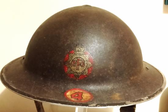 Untouched WW2 National Fire Service Helmet