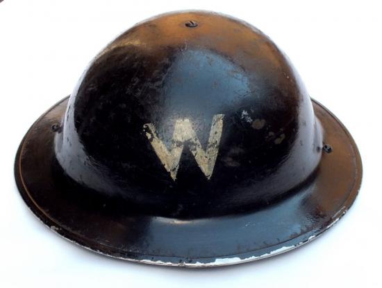 Personalised WW2 Wardens Steel Helmet with liner and chinstrap