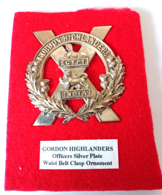Gordon Highlanders Officers Belt Plate Badge