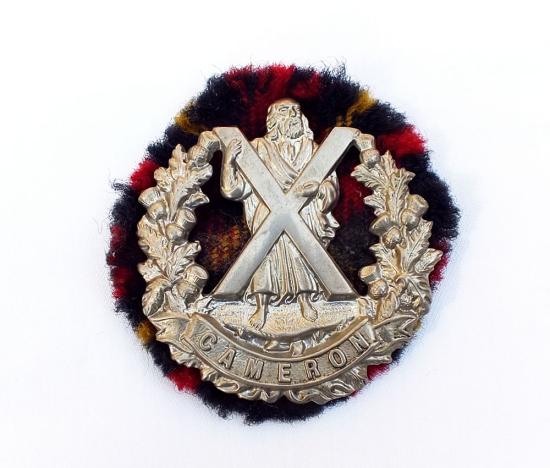 WW2 Cameron Highlanders Cap Badge