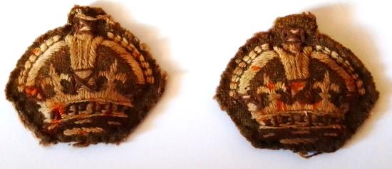 Matching Pair of British Officers  or W.O Rank Insignia