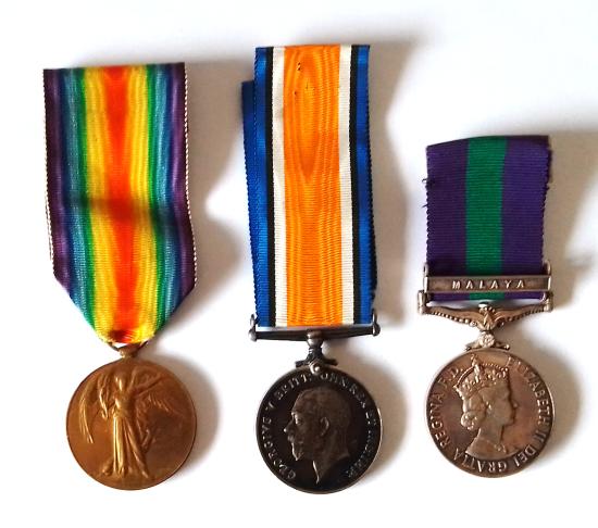 WW1 & Post WW2 Family Medal Grouping