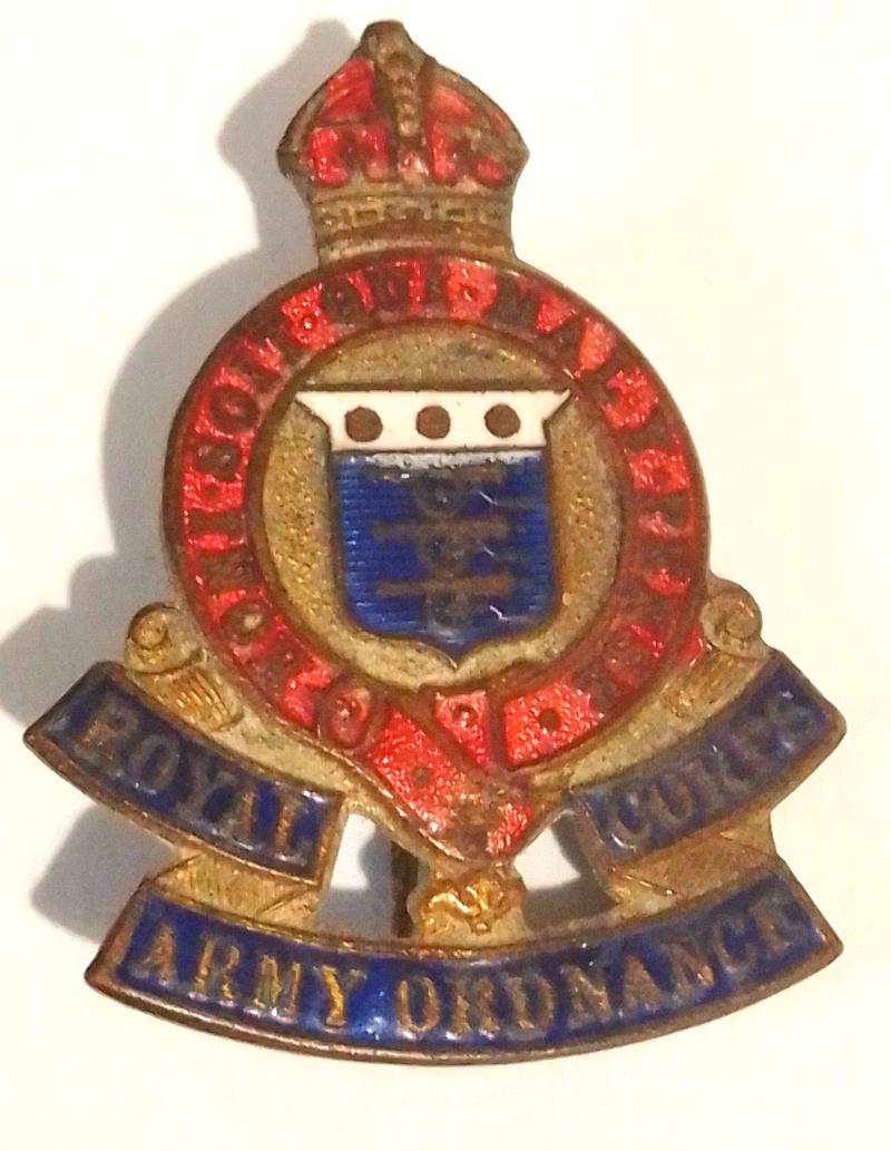 WW2 Period R.A.O.C Enamel & Gilt Badge