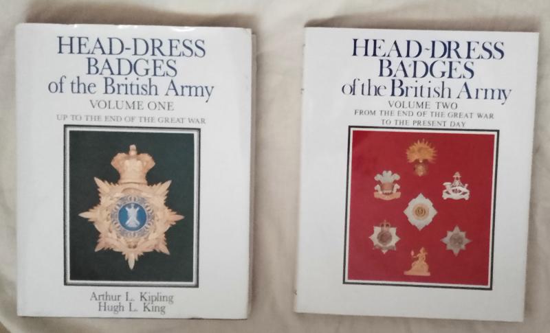 Head-Dress Badges of the British Army Vol 1 & 2 by Kipling & King