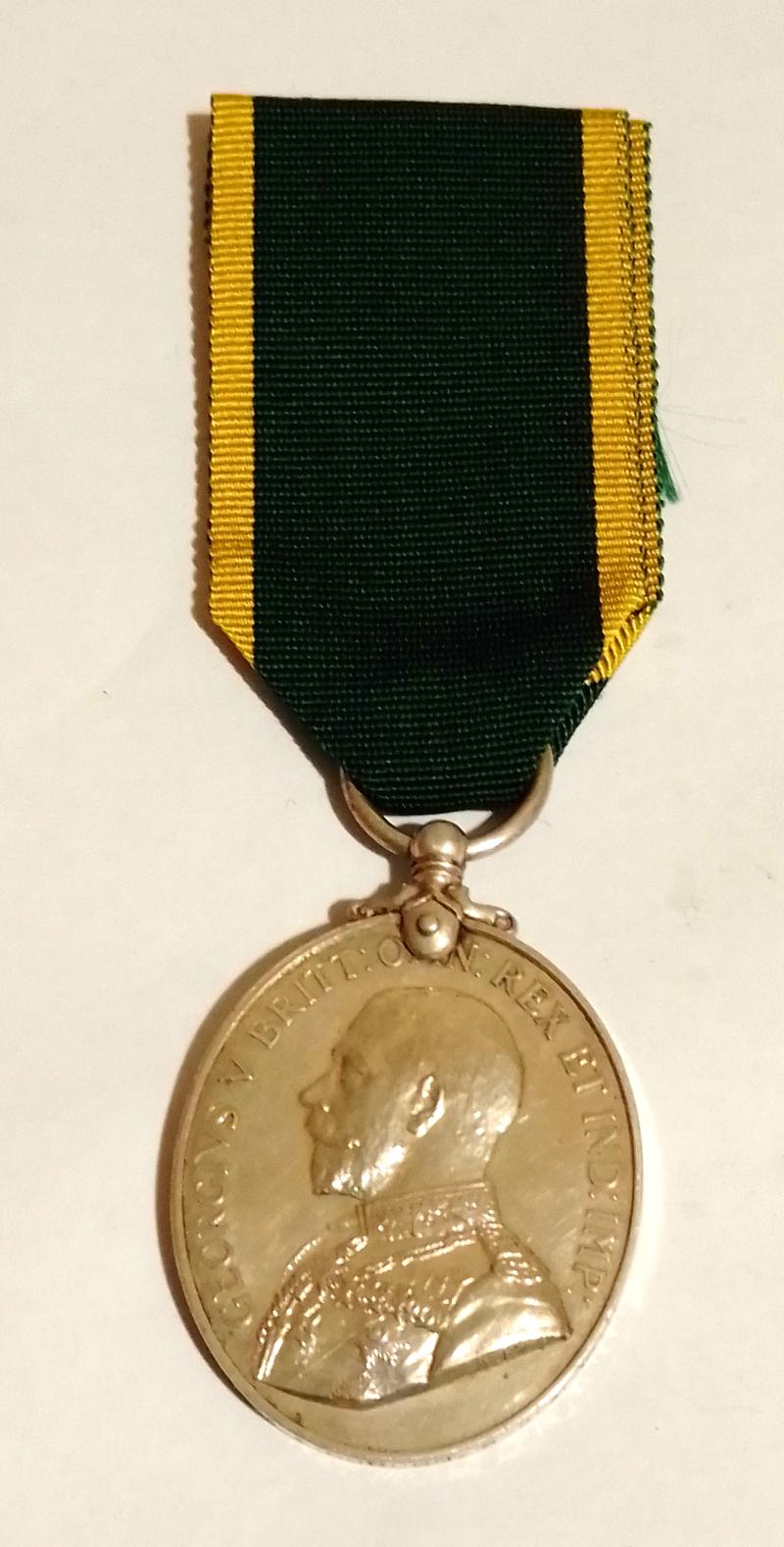 Territorial Efficiency Medal to 6th Bat Seaforth Highlanders