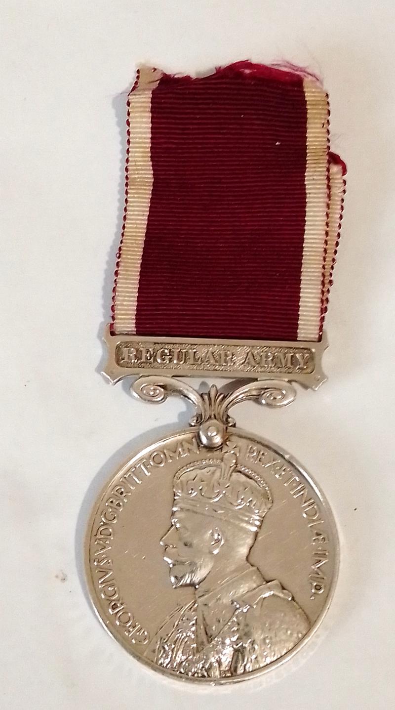 George V Long Service & Good Conduct Medal to Warrant Officer Seaforth Highlanders