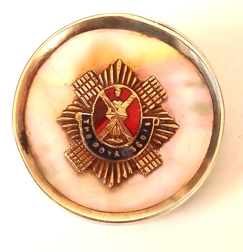 WW1 Period Royal Scots Sweetheart Badge