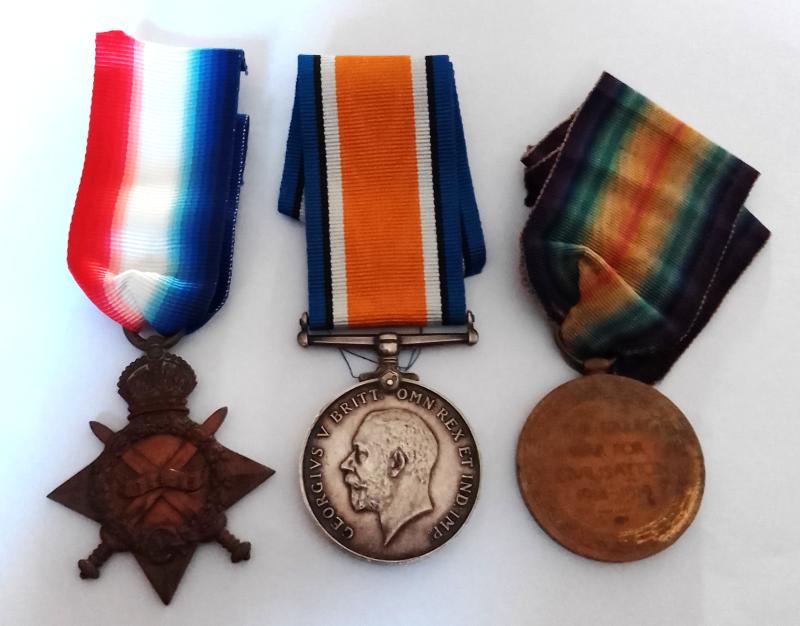 WW1 5th Bat Seaforth Highlanders 1914/15 Medal Trio with Research Documentation