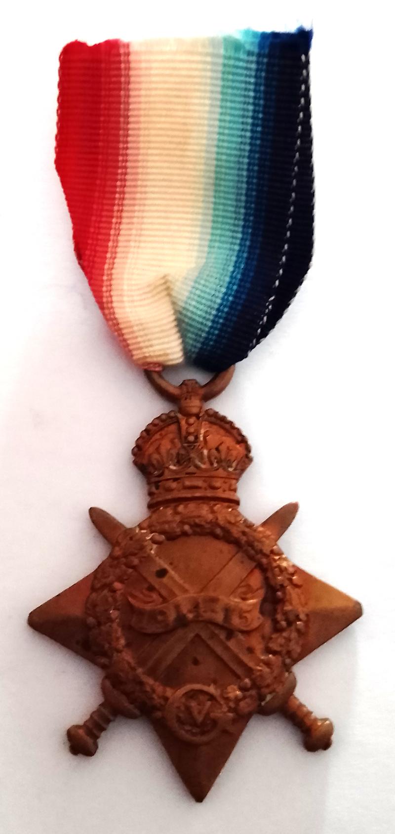 WW1 1914/15 Star to The Hampshire Regiment with Research Documentation