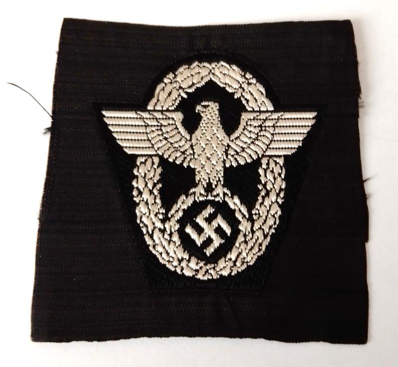 Third Reich M43 Police Overseas Cap Eagle Insignia