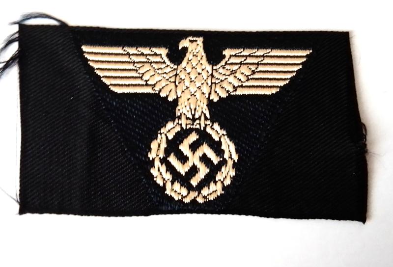 Seldom Encountered Third Reich M43 Overseas Cap Postal Service Embroidered  Eagle