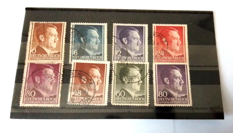 Eight Third Reich Stamps