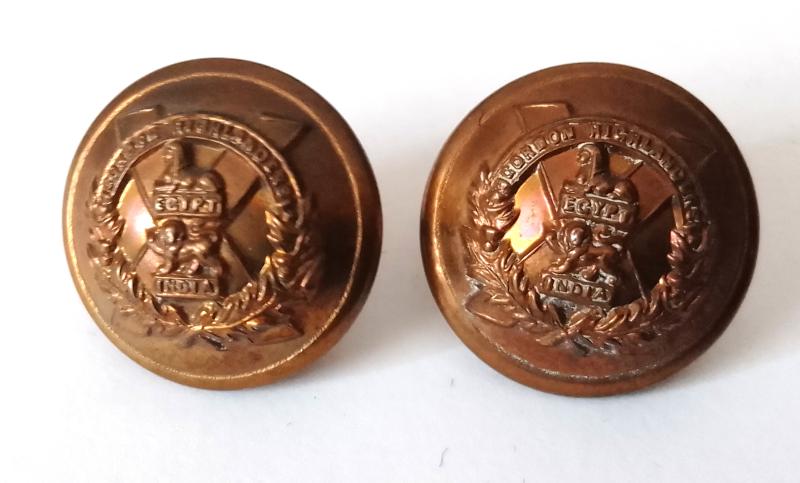 2 x 18 mm Gordon Highlander Tunic Buttons