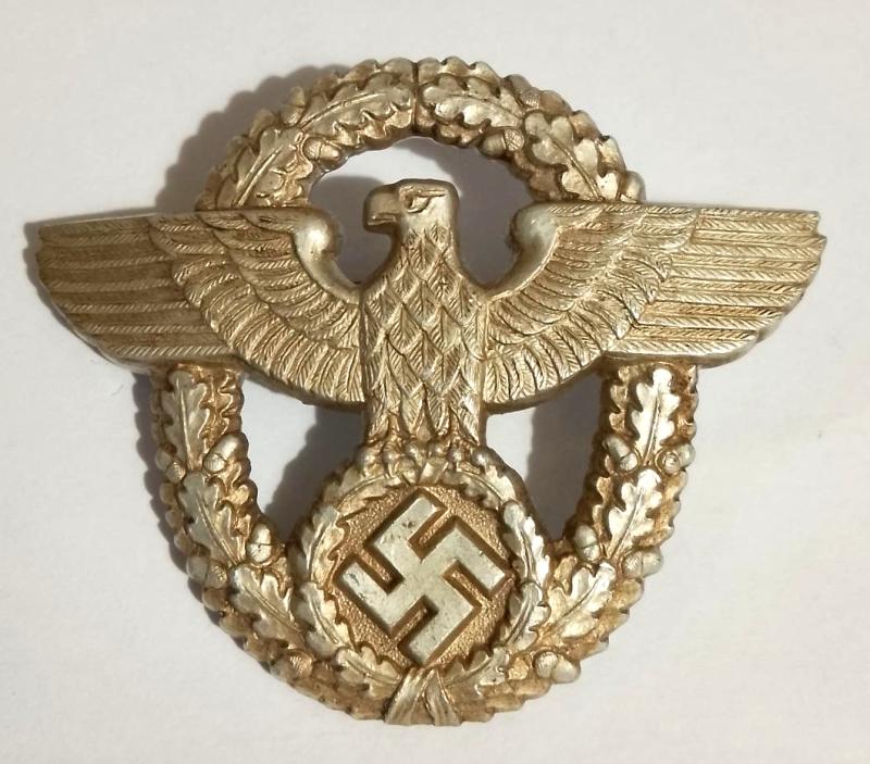 Third Reich Maker Marked Police Cap Eagle