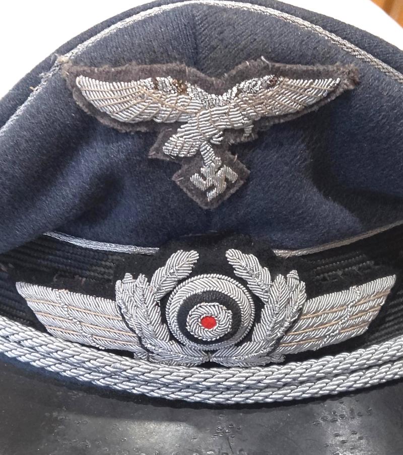 Additional Images of Luftwaffe Officers Visor Cap Ref 52333