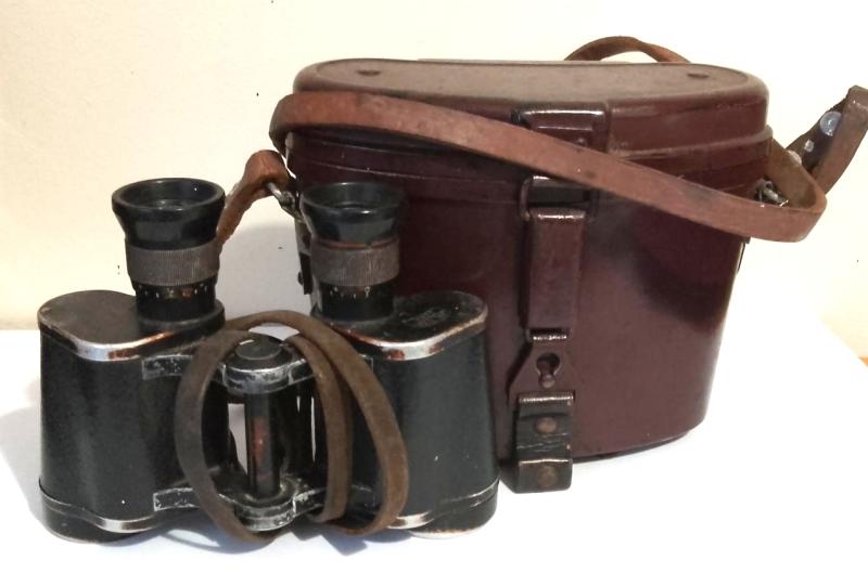 Third Reich Binoculars with Bakelite Case