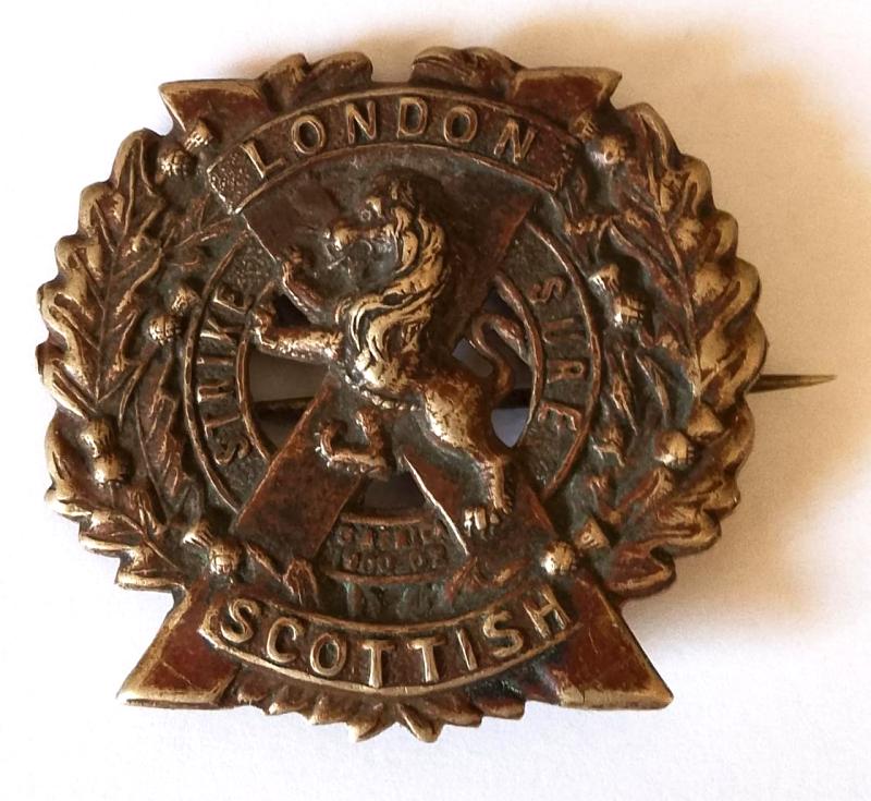 London Scottish Other Ranks Cap Badge