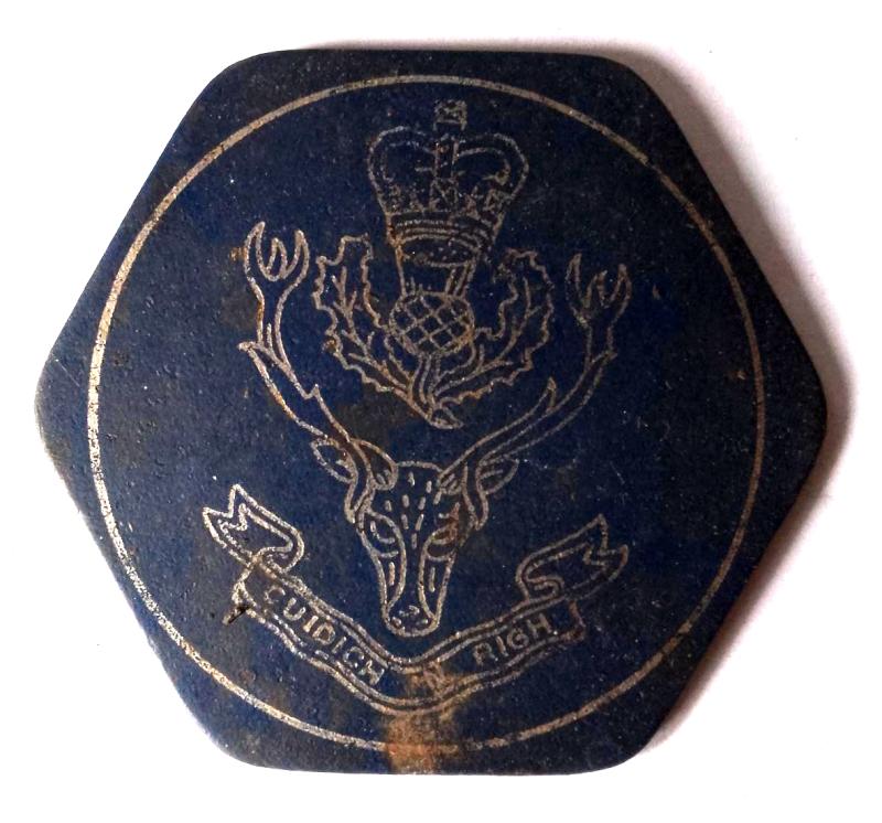 Queens Own Highlanders Beer Mat