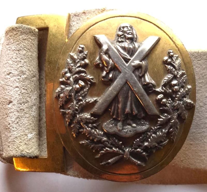 Personalised Cameron Highlanders Officers Dress Belt & Buckle
