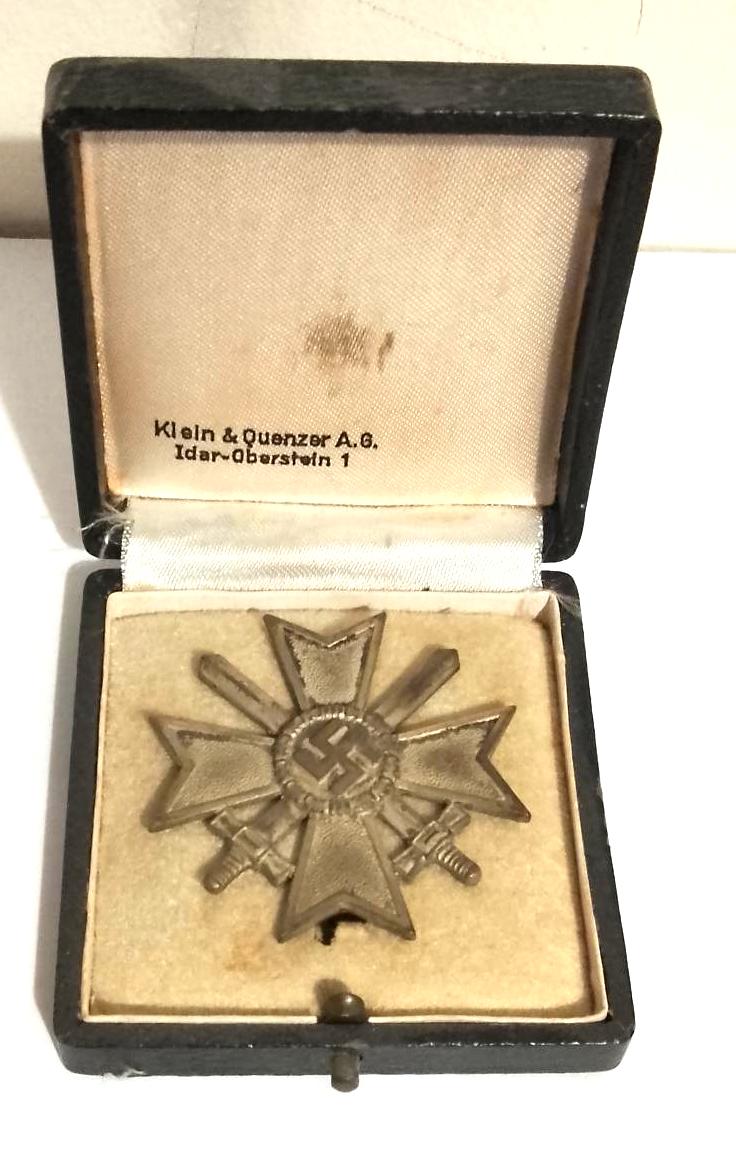 Third Reich Cased 1st Class War Merit Cross with Swords