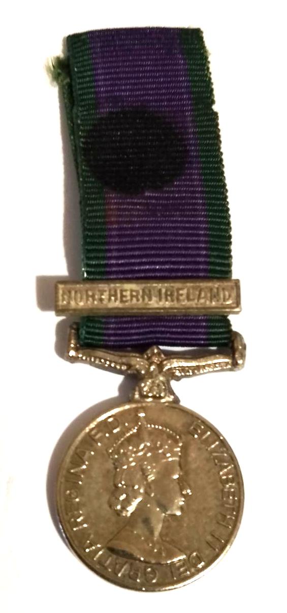 Miniature General Service Medal with Northern Ireland Clasp