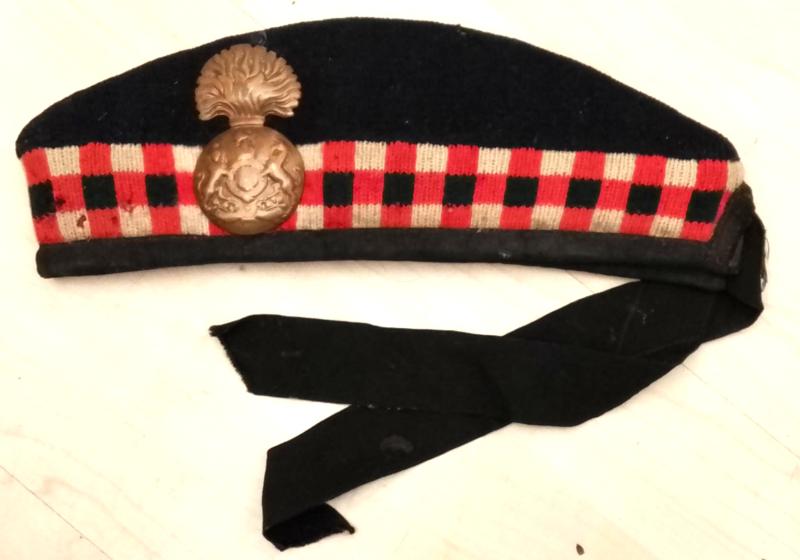 Untouched Inter War Royal Scots Fusiliers Glengarry Cap