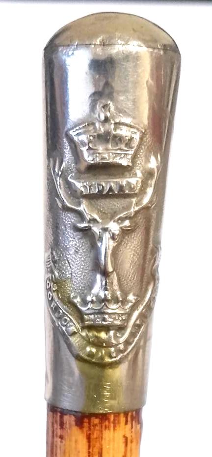 Early 20th Century Personalised Gordon Highlanders Swagger Stick