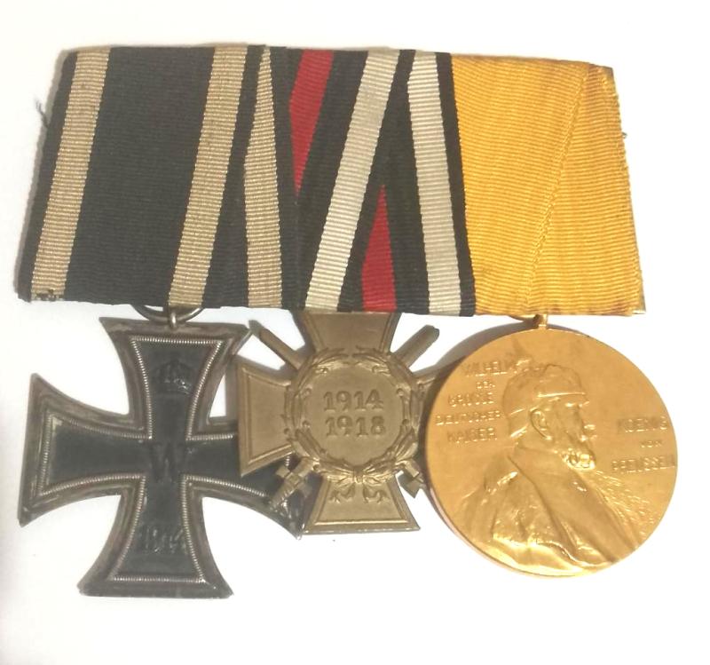 Imperial Germal Medal group Court Mounted for Wear