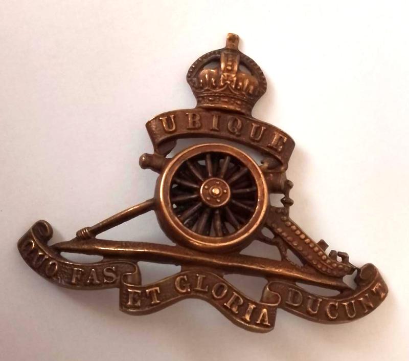Officers Royal Artillery Cap Badge