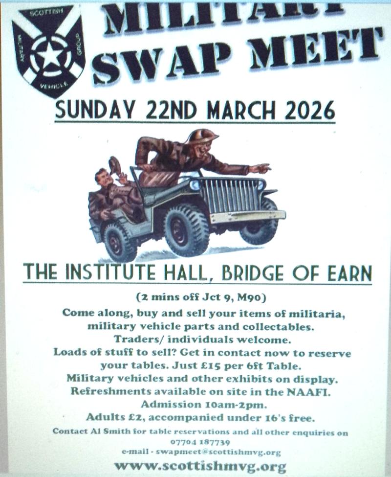 Scottish Military Vehicle Group {S.M.V.G} Annual Swap Meet