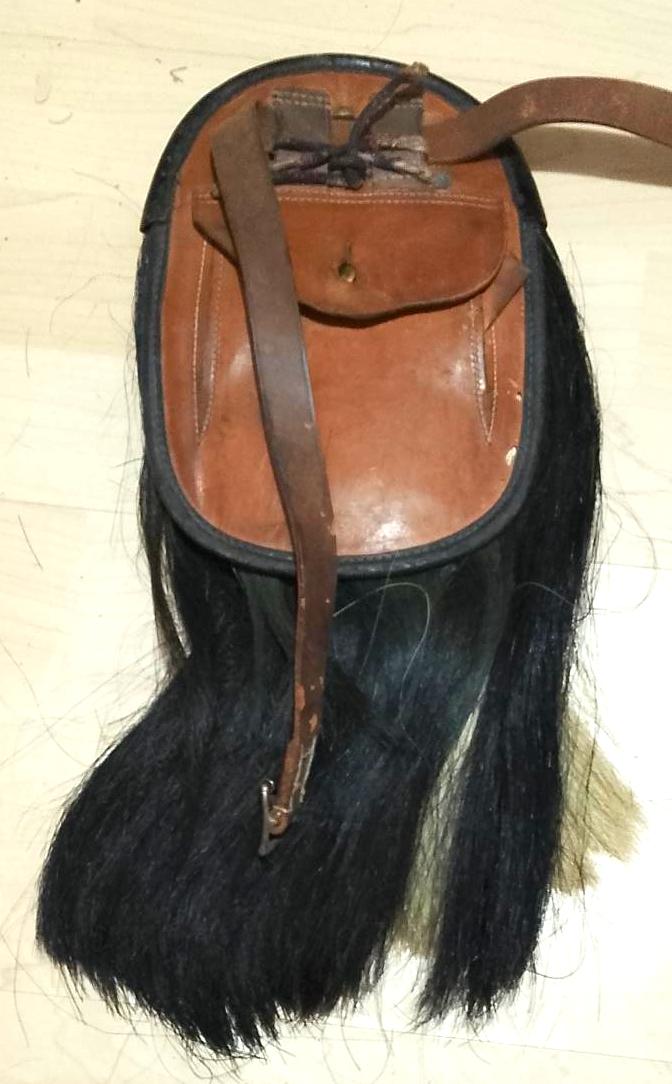 WW2 Period Cameron Highlanders Other Ranks Horse Hair Sporran