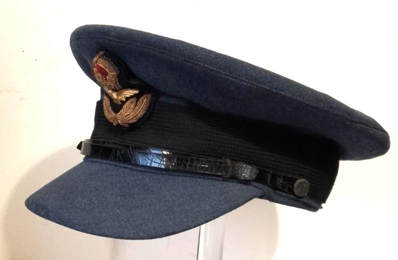 WW2 R.A.F Personalised Officers Visor Cap