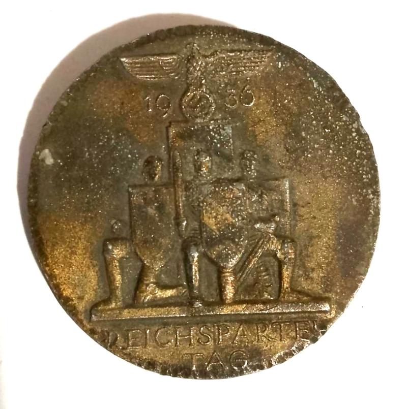 Third Reich 1936 Reichspartietag Badge