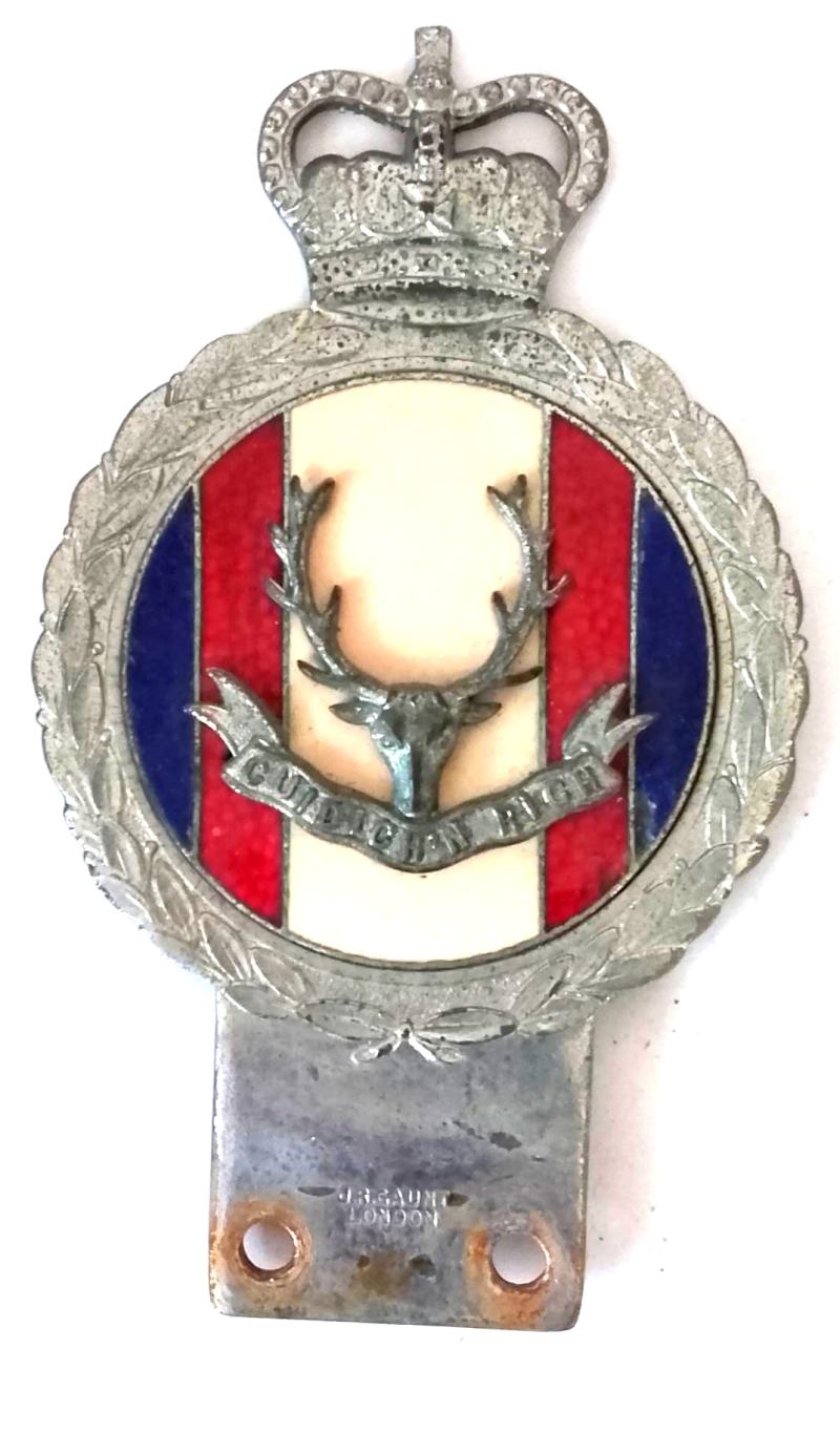 Seaforth Highlanders Regimental Car Bumper Badge
