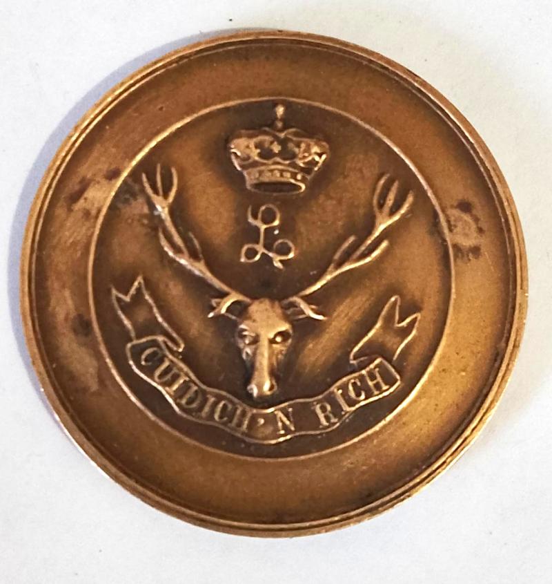 WW2 Period Seaforth Highlanders Boxing Medal / Award