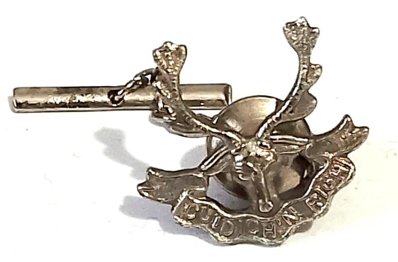 Seaforth Highlanders Lapel Badge with Fixing & Chain