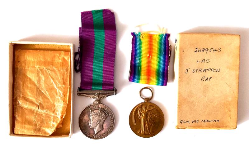 WW1 & Post War Family Medal Group including Royal Scots & R.A.F