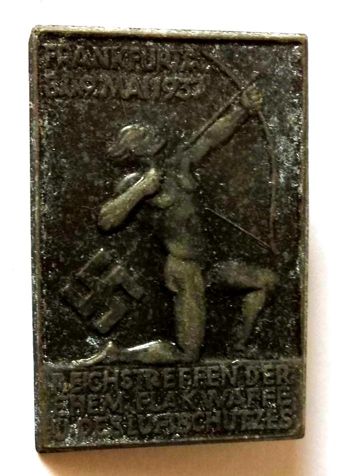 Third Reich Flak / Luftschutz Tinnie Badge