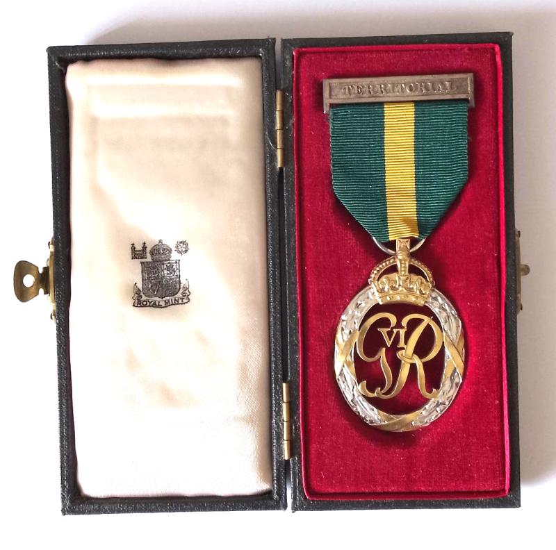 Boxed Officers Territorial Medal