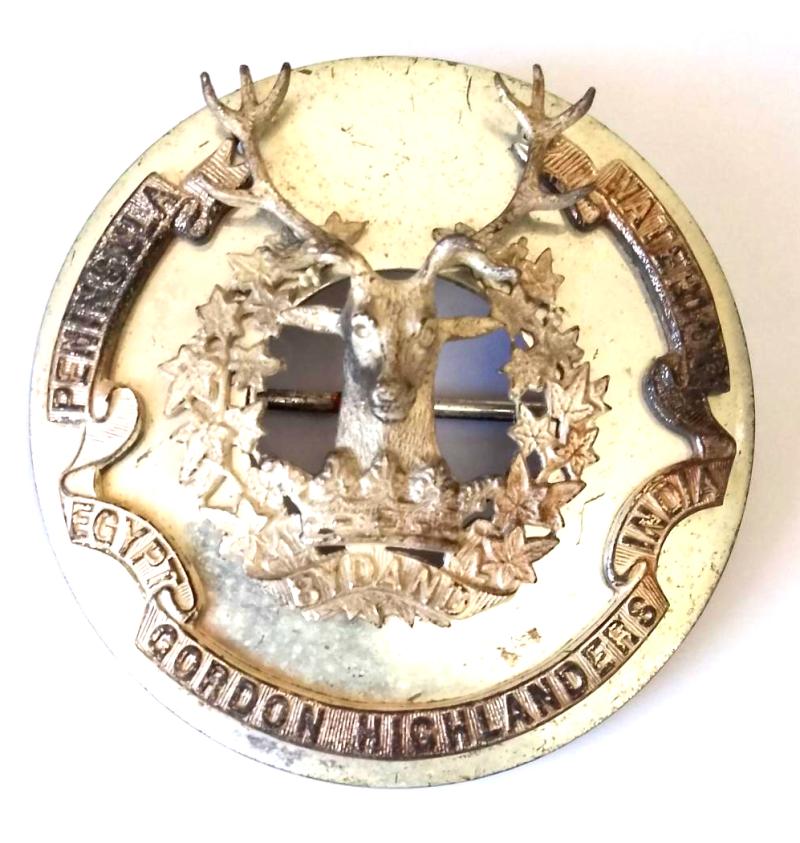 Post War Gordon Highlanders Plaid Brooch