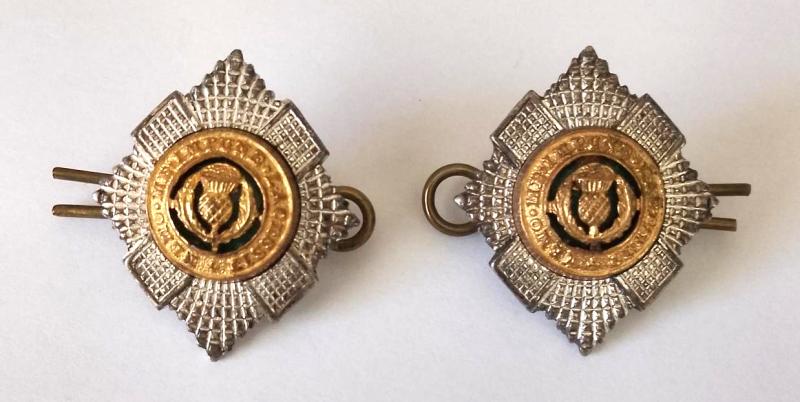 Matching Pair of Officers Royal Scots Collars
