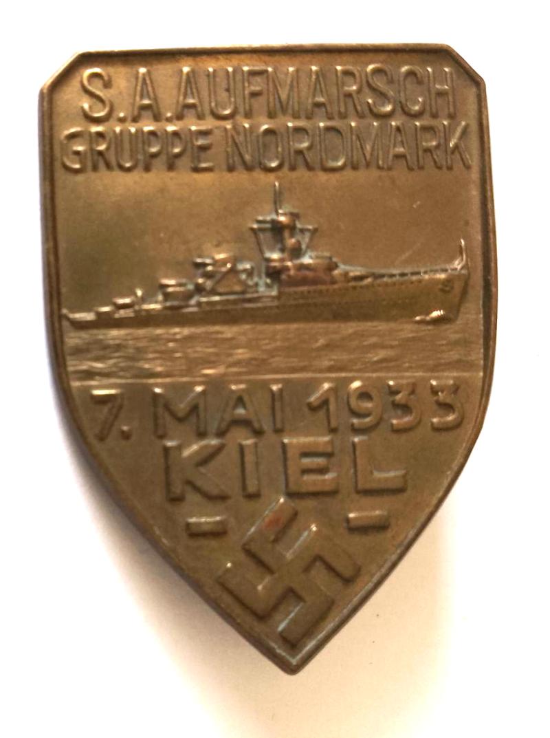 Third Reich S.A Kiel 1935 Day Badge