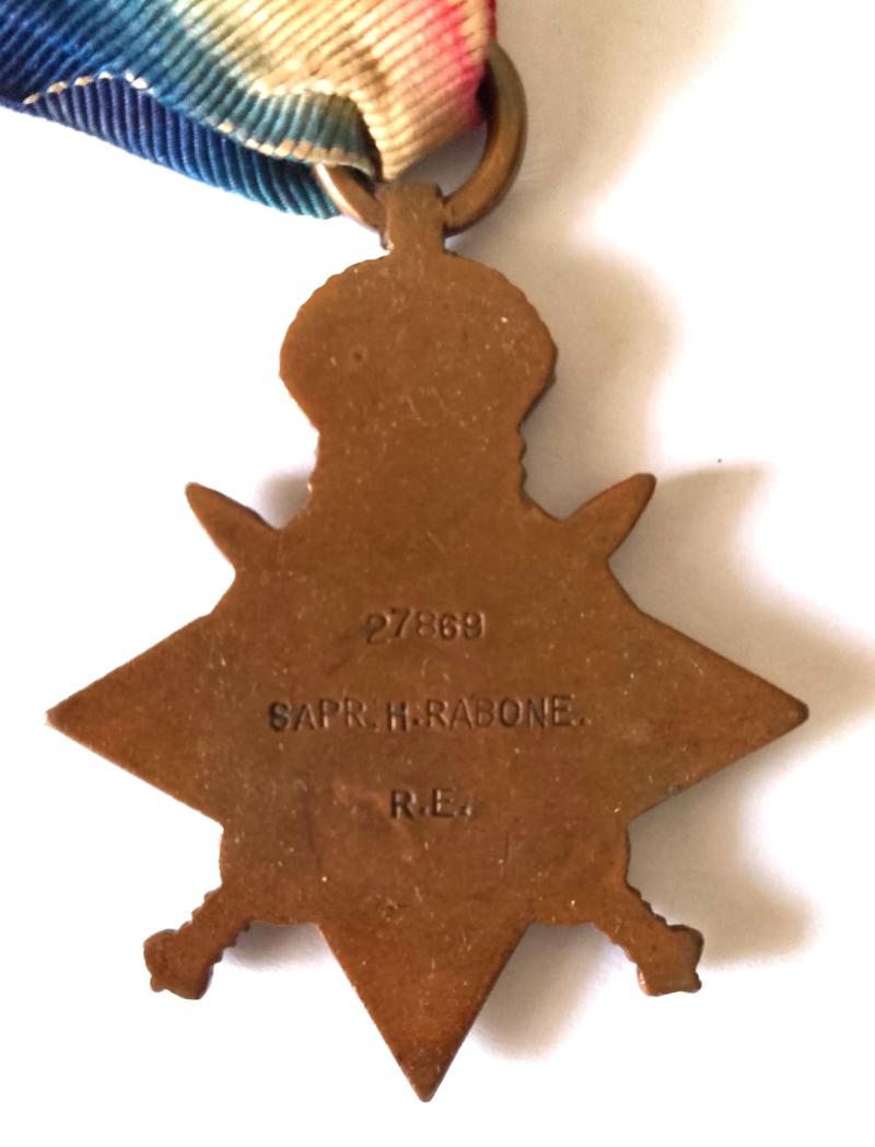 WW1 1914 Star Trio to The Royal Engineers