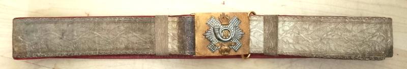 WW2 or Earlier Highland Light Inf Officers Dress Belt & Bickle